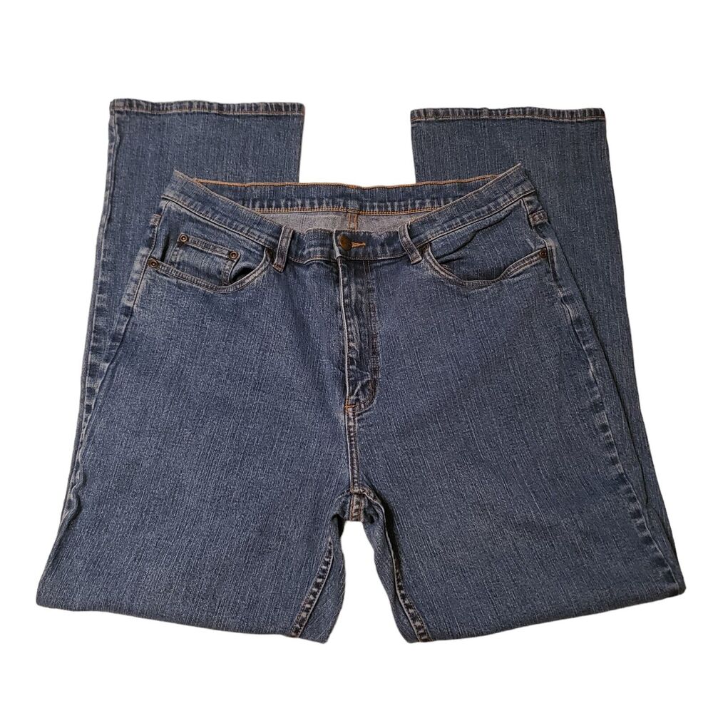 LL Bean Blue Jeans Denim Original Fit Women's 16